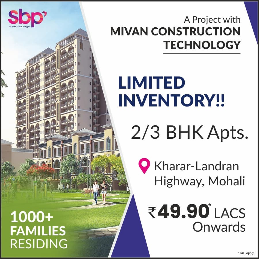 sbp city of dreams mohali banner